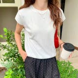 クルーネックフレンチスリーブ半袖ニット | Outfitter lab | 詳細画像10