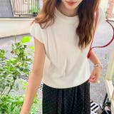 クルーネックフレンチスリーブ半袖ニット | Outfitter lab | 詳細画像12