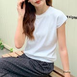 クルーネックフレンチスリーブ半袖ニット | Outfitter lab | 詳細画像13