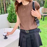 クルーネックフレンチスリーブ半袖ニット | Outfitter lab | 詳細画像16