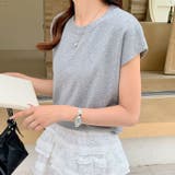 クルーネックフレンチスリーブ半袖ニット | Outfitter lab | 詳細画像21