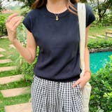 クルーネックフレンチスリーブ半袖ニット | Outfitter lab | 詳細画像6