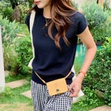 クルーネックフレンチスリーブ半袖ニット | Outfitter lab | 詳細画像7