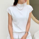 ハイネックフレンチスリーブ半袖ニット | Outfitter lab | 詳細画像12 