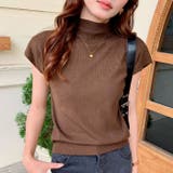 ハイネックフレンチスリーブ半袖ニット | Outfitter lab | 詳細画像16 