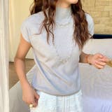 ハイネックフレンチスリーブ半袖ニット | Outfitter lab | 詳細画像20 