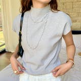 ハイネックフレンチスリーブ半袖ニット | Outfitter lab | 詳細画像21 