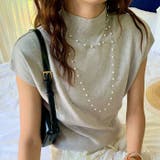 ハイネックフレンチスリーブ半袖ニット | Outfitter lab | 詳細画像23 