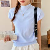 ハイネックフレンチスリーブ半袖ニット | Outfitter lab | 詳細画像30 