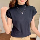 ハイネックフレンチスリーブ半袖ニット | Outfitter lab | 詳細画像5 