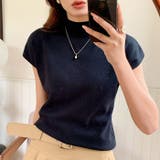 ハイネックフレンチスリーブ半袖ニット | Outfitter lab | 詳細画像6 