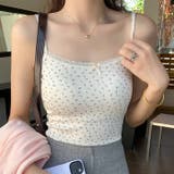 レーストリム花柄キャミソール カップ付き | Outfitter lab | 詳細画像15