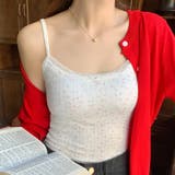 レーストリム花柄キャミソール カップ付き | Outfitter lab | 詳細画像6