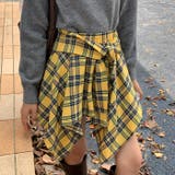 ヴィンテージチェック柄アシンメトリースカート | Outfitter lab | 詳細画像16 