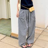 チェック柄ルーズストレートレッグパンツ | Outfitter lab | 詳細画像13