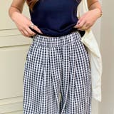 チェック柄ルーズストレートレッグパンツ | Outfitter lab | 詳細画像14