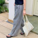 チェック柄ルーズストレートレッグパンツ | Outfitter lab | 詳細画像15
