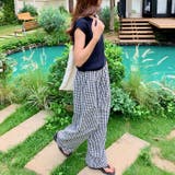 チェック柄ルーズストレートレッグパンツ | Outfitter lab | 詳細画像18
