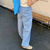 チェック柄ルーズストレートレッグパンツ | Outfitter lab | 詳細画像6