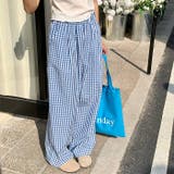 チェック柄ルーズストレートレッグパンツ | Outfitter lab | 詳細画像8