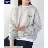 グレー | Reebok（リーボック）/ワンポイント 刺繍 クルーネック スウェット | Outfitter lab