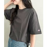 チャコールグレー | Dickies(ディッキーズ)/ベーシック 半袖 クルーネックインナーシャツ | Outfitter lab