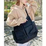ブラック | アジャスター付きメニーポケットキャンバスショルダー | Outfitter lab