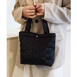 ブラック | ハートキルティングミニトートバッグ | Outfitter lab