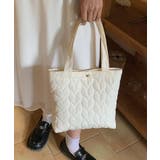 アイボリー | ハートキルティングミニトートバッグ | Outfitter lab