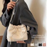 メニーリボンPUチェーンショルダーバッグ | Outfitter lab | 詳細画像1 