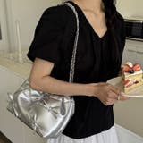 メニーリボンPUチェーンショルダーバッグ | Outfitter lab | 詳細画像7 