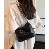 ブラック | メニーリボンPUチェーンショルダーバッグ | Outfitter lab