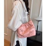 ピンク | メニーリボンPUチェーンショルダーバッグ | Outfitter lab