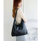 ブラック | 【A4サイズ対応】ワンハンドルPUレザートートバッグ | Outfitter lab