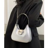 シルバー | 2WAYリボンメタルチャームバッグ | Outfitter lab