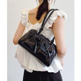 ブラック | ダブルポケットリボンショルダーバッグ | Outfitter lab