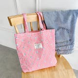 リボンギンガムチェックトートバッグ | Outfitter lab | 詳細画像10