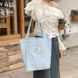リボンギンガムチェックトートバッグ | Outfitter lab | 詳細画像12