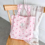 リボンギンガムチェックトートバッグ | Outfitter lab | 詳細画像21