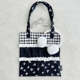 リボンギンガムチェックパターンフリルトート | Outfitter lab | 詳細画像17 