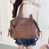 サイドベルトPUレザーボストンバッグ | Outfitter lab | 詳細画像17 