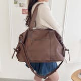 サイドベルトPUレザーボストンバッグ | Outfitter lab | 詳細画像20 