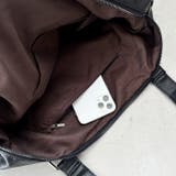 サイドベルトPUレザーボストンバッグ | Outfitter lab | 詳細画像25 