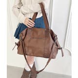 ブラウン | サイドベルトPUレザーボストンバッグ | Outfitter lab