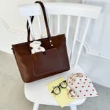 【A4収納/自立/ジッパー開閉】仕切りポケットPUトートバッグ | Outfitter lab | 詳細画像17 
