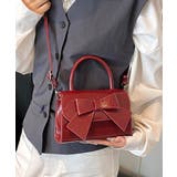 レッド | リボンフラップ2WAYショルダーバッグ | Outfitter lab