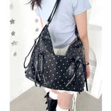 ブラック | ドット柄2WAYリボンショルダーバッグ | Outfitter lab