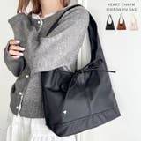 ハートチャームリボンPUバッグ | Outfitter lab | 詳細画像1 