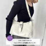 スタッズベルトPUショルダーバッグ | Outfitter lab | 詳細画像2 