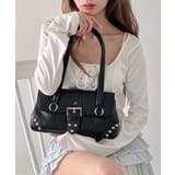 ブラック | スタッズベルトショルダーバッグ | Outfitter lab